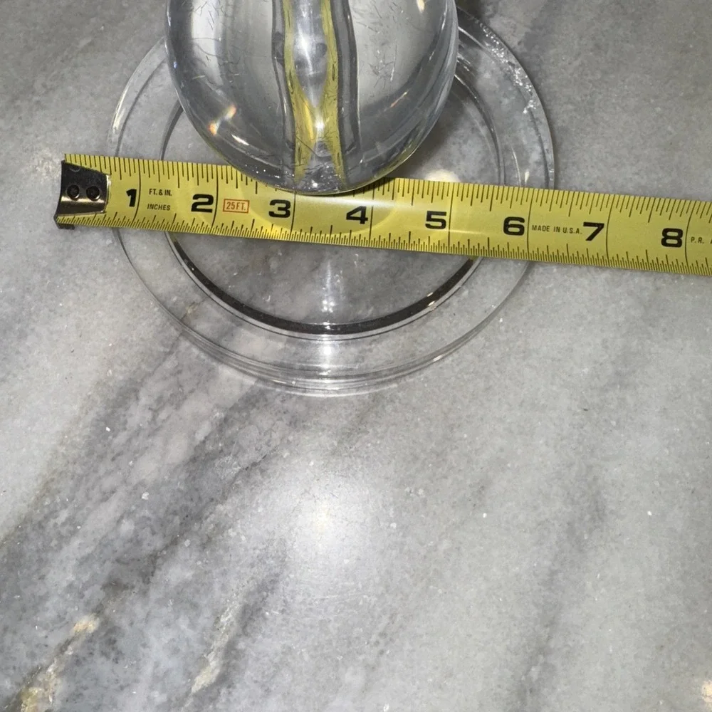 Vtg Acrylic‎ Lucite/silver Stacked Ball Table Lamp GW997